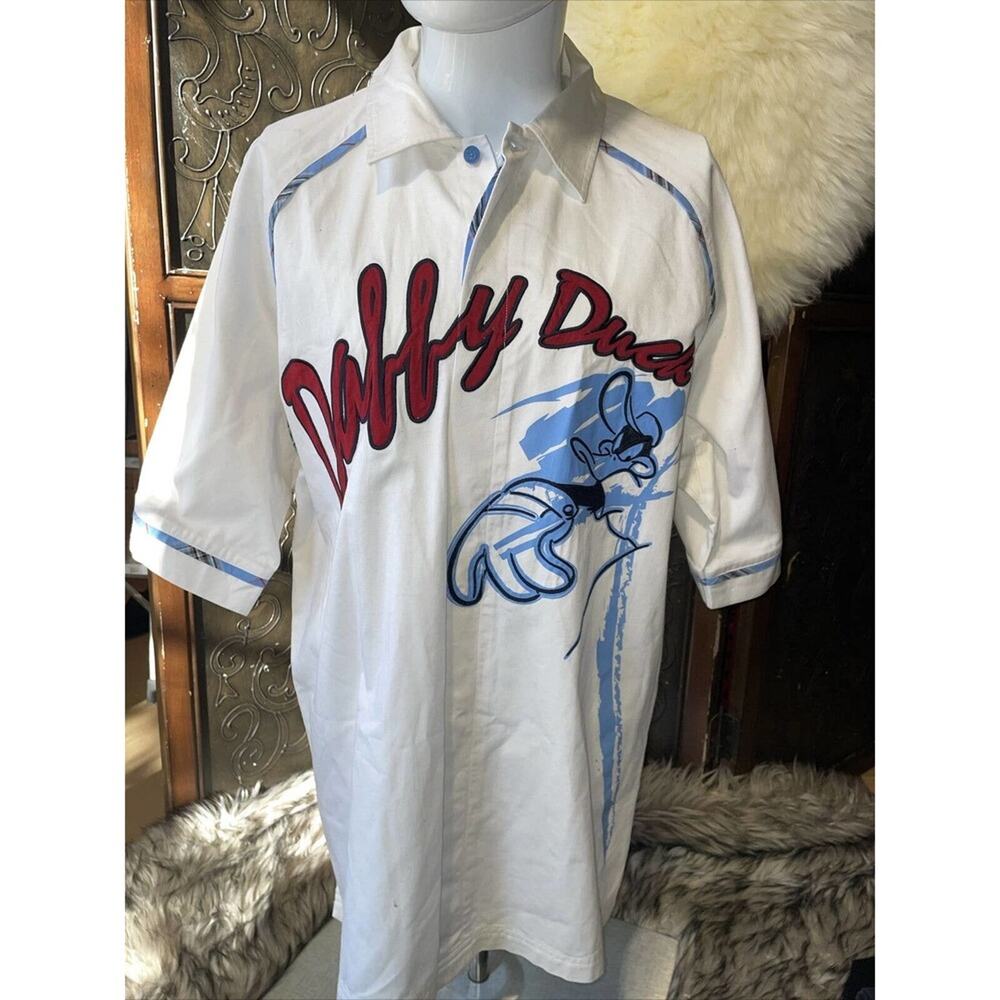 Signature Series Lot 29 Daffy Duck Looney Tunes Button Up Jersey Shirt Men's‎ XL